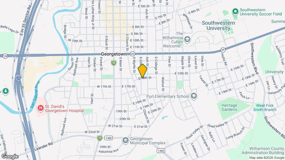 1605 S Elm St Map and Location Details