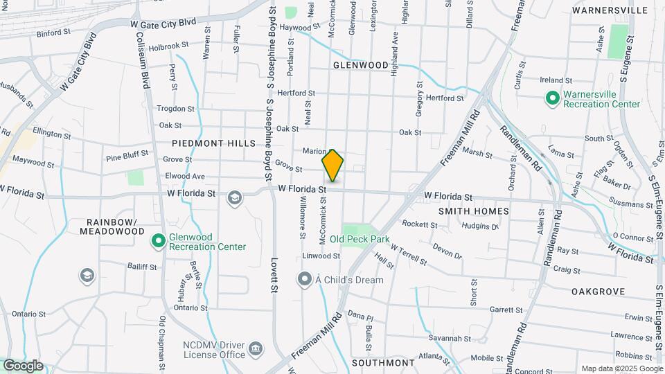 1206 W Florida St Map and Location Details