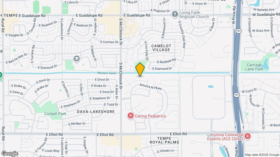 1870 E Drake Dr Map and Location Details