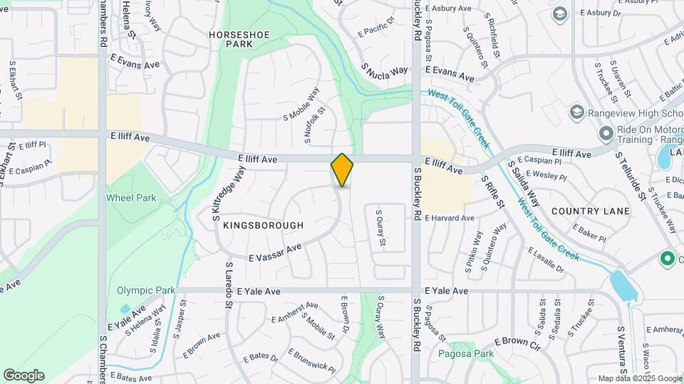 16570 E Dickenson Pl Map and Location Details