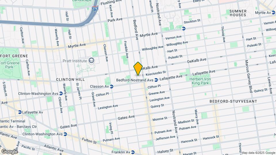 275 Skillman St Map and Location Details