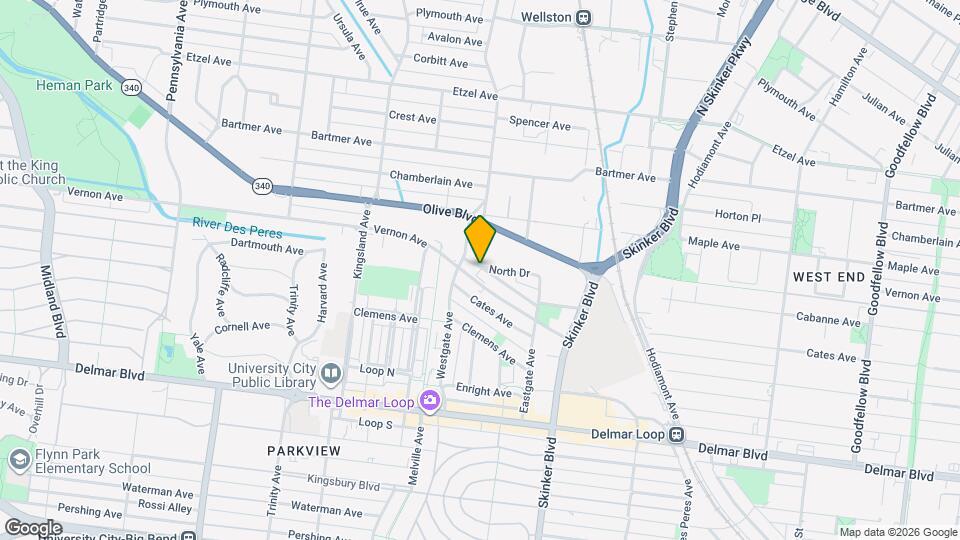 6400 Cabanne Ave Mapa y Detalles de la Ubicación