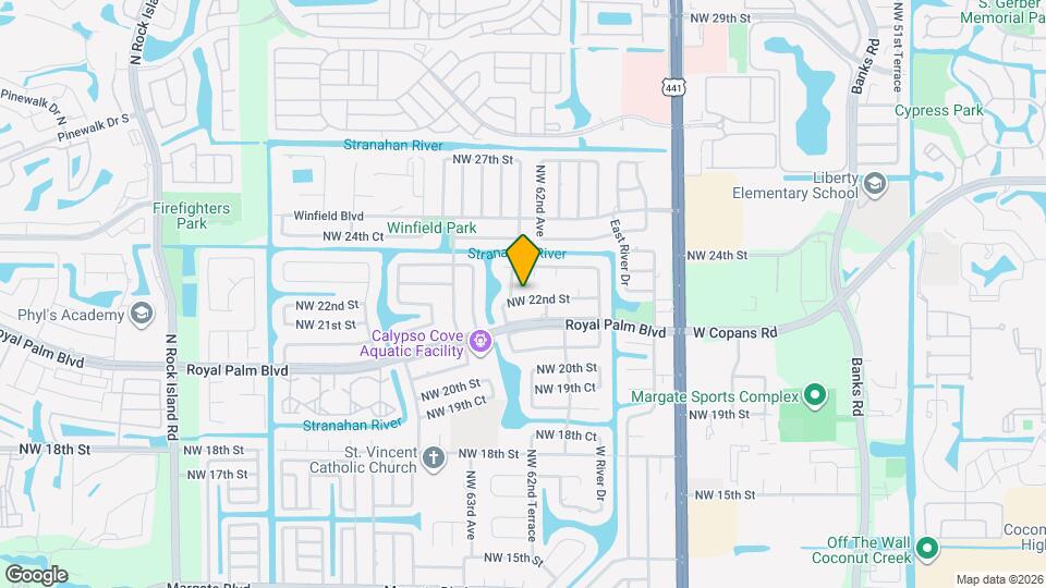 6143 NW 22nd St Map and Location Details