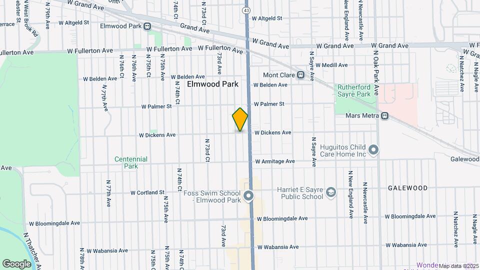 7221 W Dickens Ave Mapa y Detalles de la Ubicación