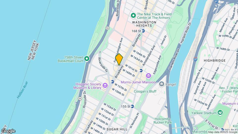 601 W 160th St Map and Location Details