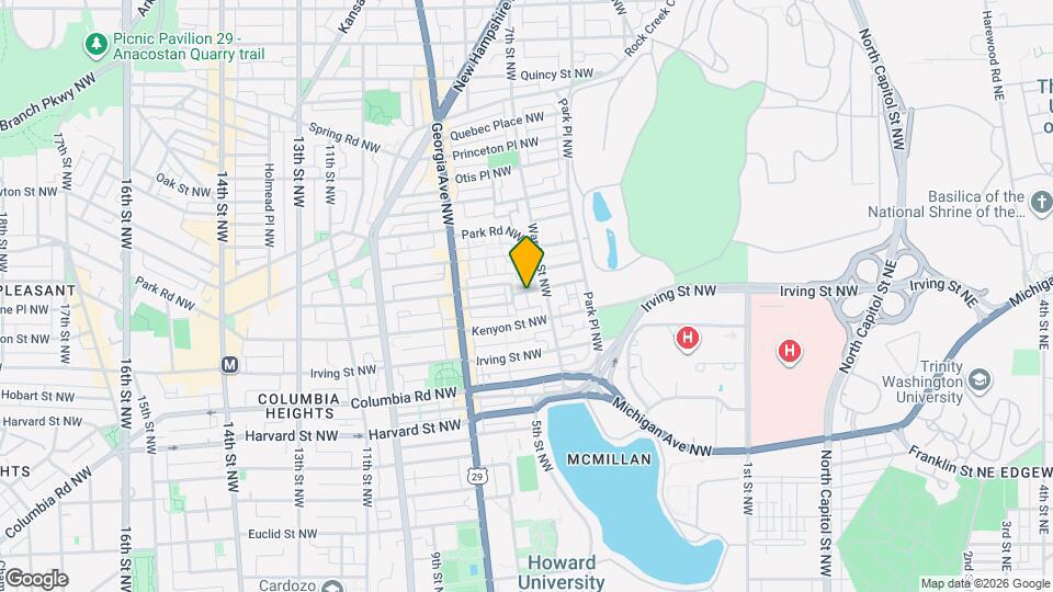 520 Lamont St NW Map and Location Details