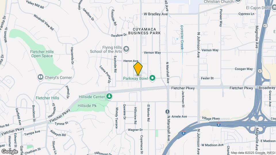 1030 Cuyamaca St Map and Location Details