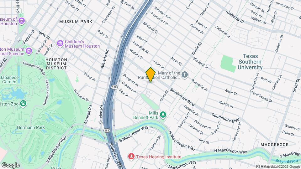 2606 Oakdale St Map and Location Details