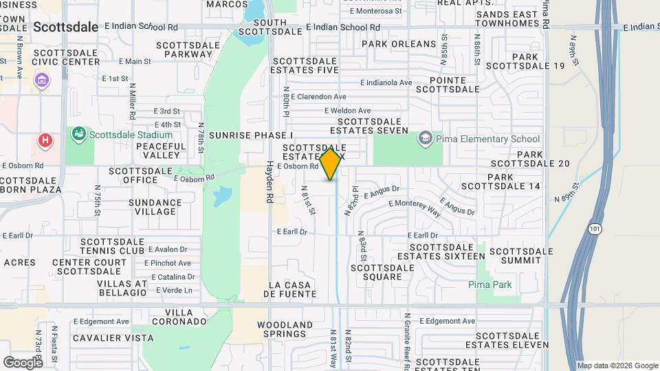 8139 E Mulberry St Map and Location Details