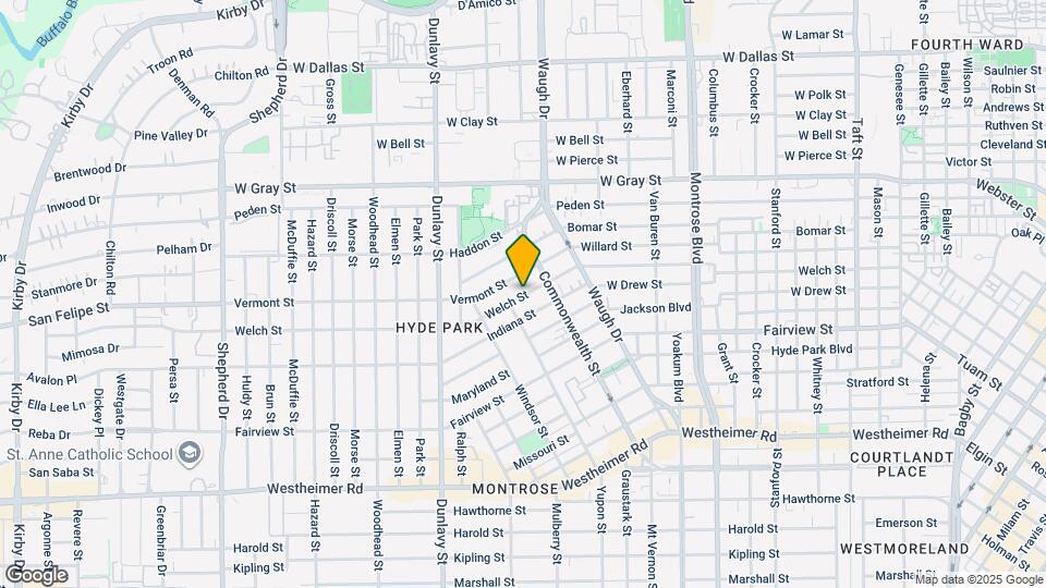 1524 Welch St Map and Location Details