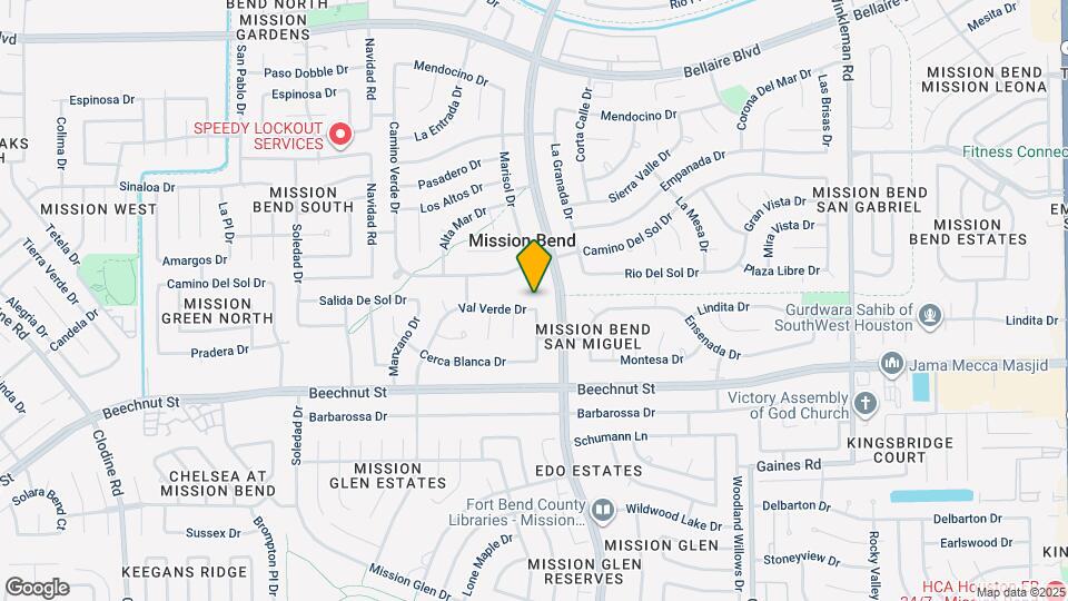 15806 Val Verde Dr Map and Location Details