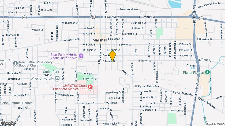 302 E Travis St Map and Location Details