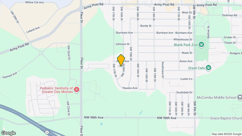 7208 SW 16th St Map and Location Details
