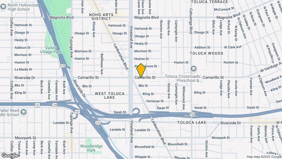 10924 Camarillo St Map and Location Details