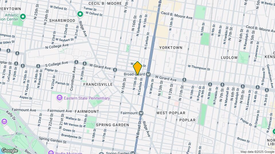 923 N 15th St Map and Location Details