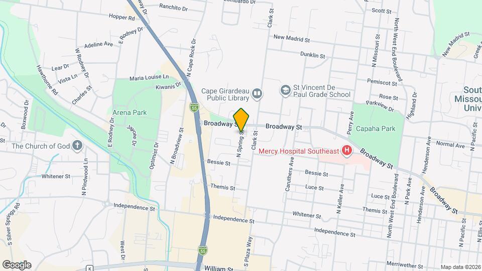 609 N Sprigg St, Unit Up Map and Location Details