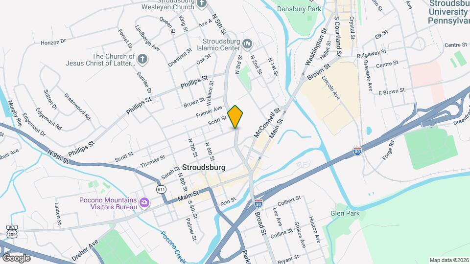 503 Thomas St Map and Location Details