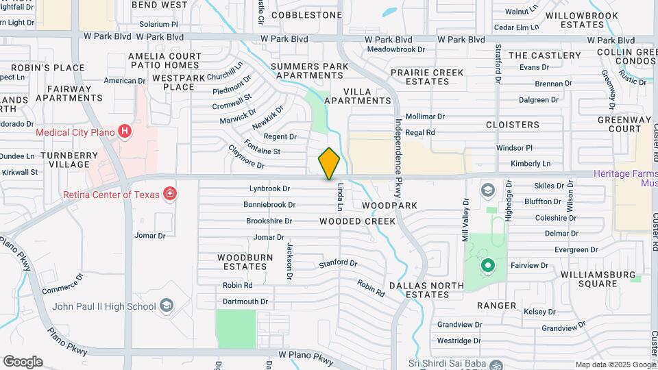 3109 Lynbrook Dr Map and Location Details