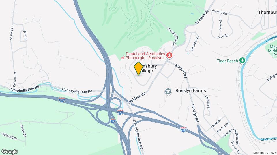 1238 Pennsbury Blvd Map and Location Details