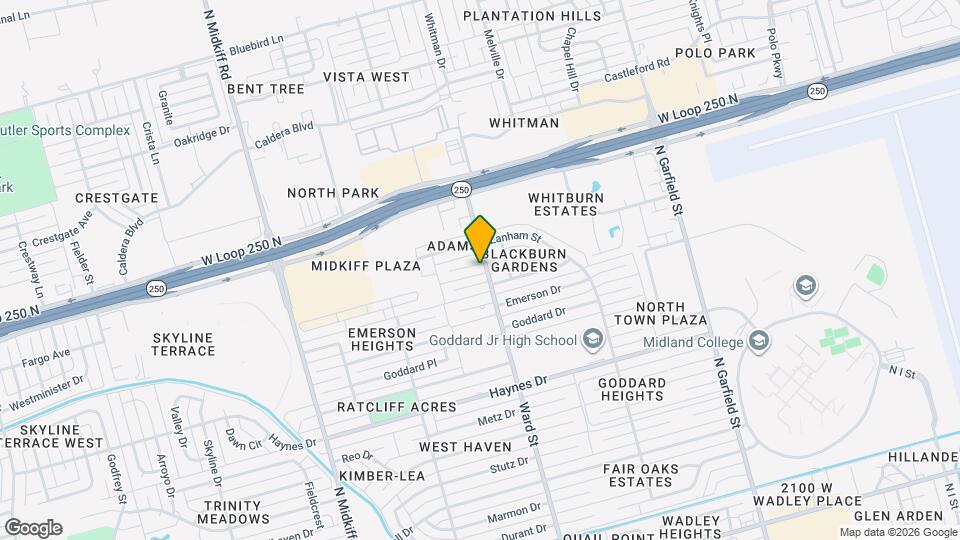 2801 Exeter Ave Map and Location Details