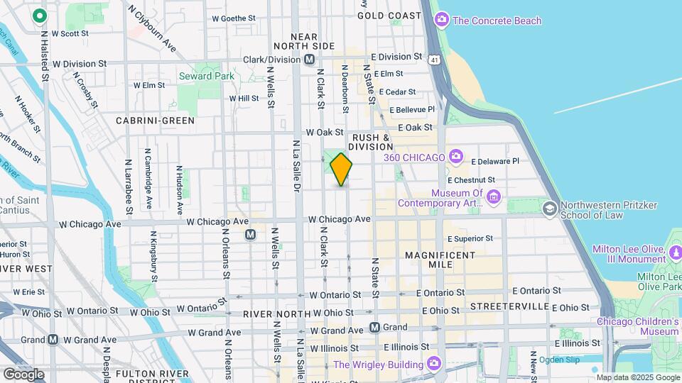 55 W Chestnut St Map and Location Details