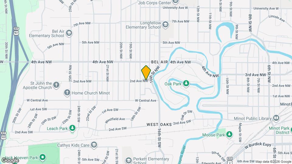 1711 2nd Ave NW Map and Location Details