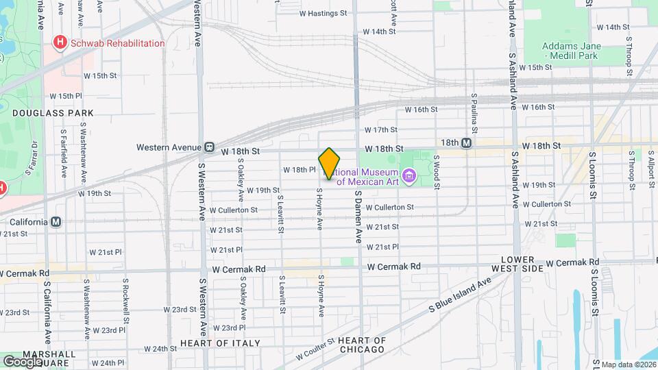 2046 W 19th St Map and Location Details