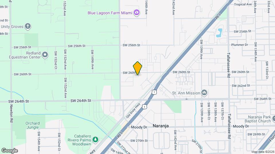 13881 SW 261st St Map and Location Details