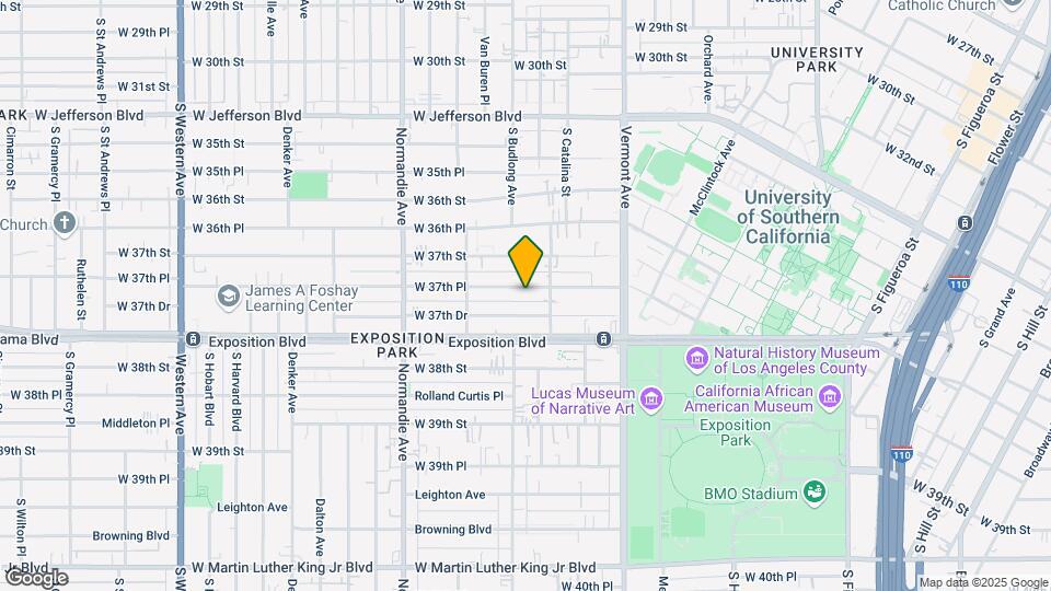 1224 W 37th Pl Student Housing Map and Location Details