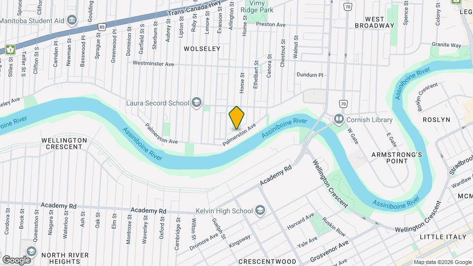 897 Palmerston Ave Map and Location Details