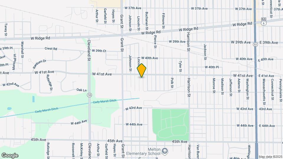 4121 Lincoln St Map and Location Details