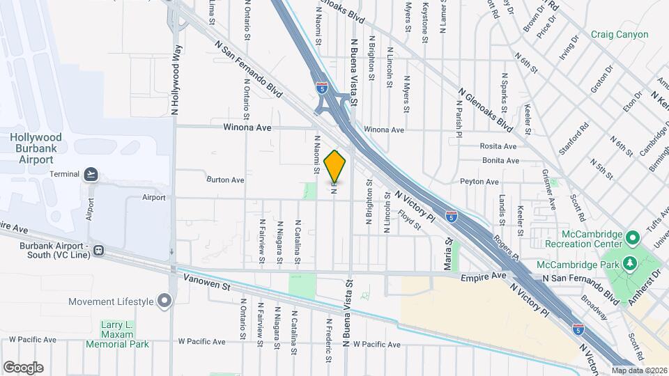 2216 N Frederic St Map and Location Details