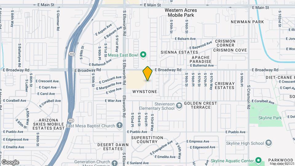 449 S 93rd Pl Map and Location Details