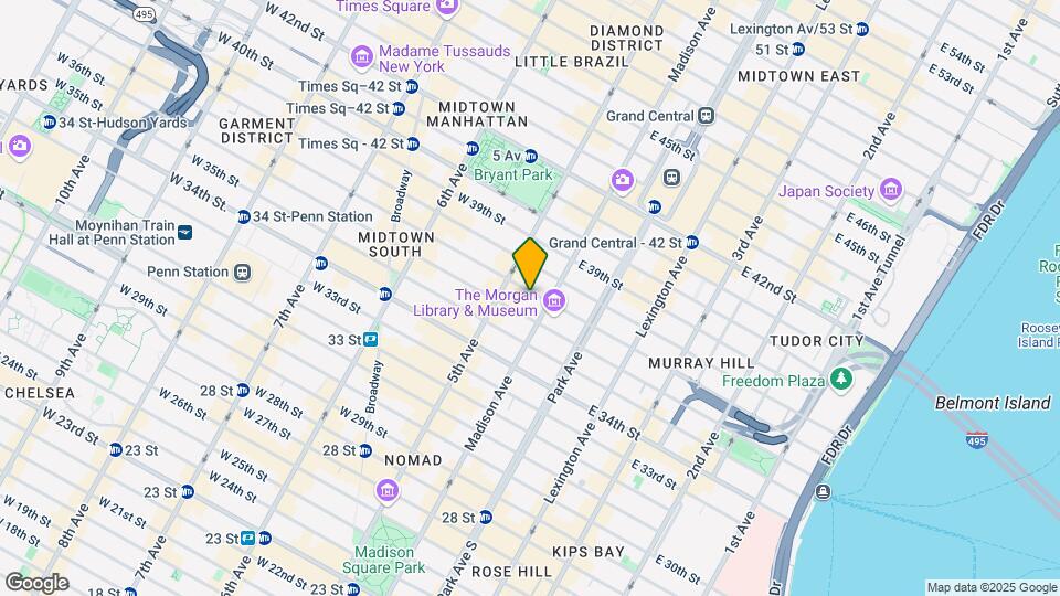 12-14 E 37th St Mapa y Detalles de la Ubicación