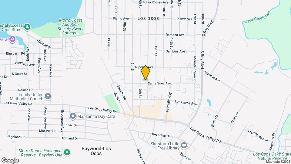 1060 Santa Ynez Ave Map and Location Details