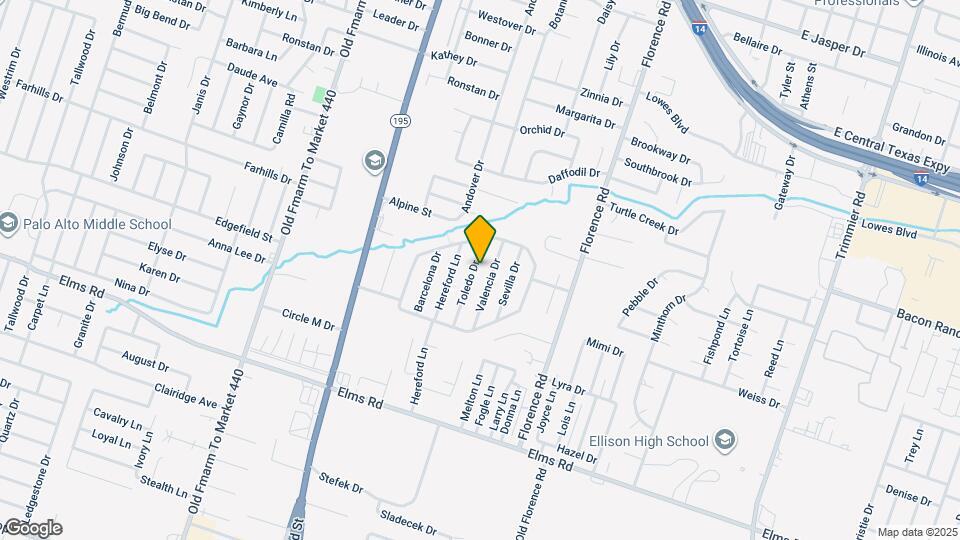 3210 Toledo Dr, Unit #A Map and Location Details