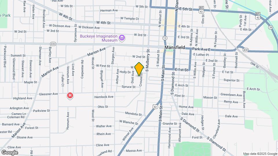 124 Crouse St Map and Location Details