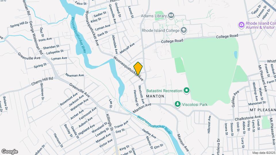 22 Woonasquatucket Ave, Unit 2nd Floor Map and Location Details