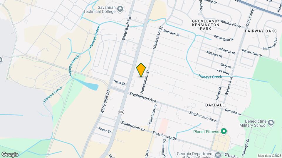 6501 Habersham St Map and Location Details