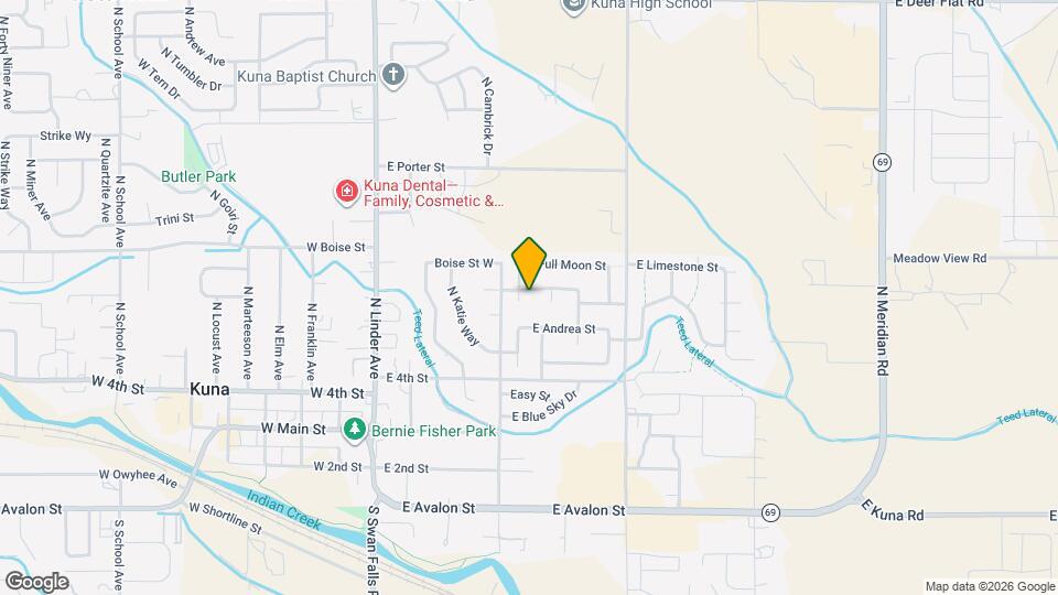 668 N Quarter Moon Ave Map and Location Details