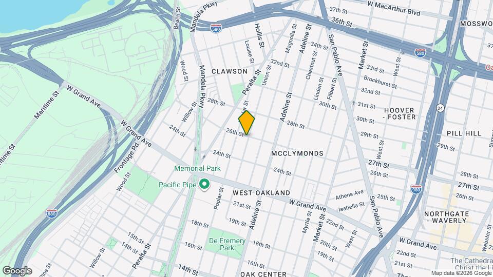 1255 26th St Map and Location Details