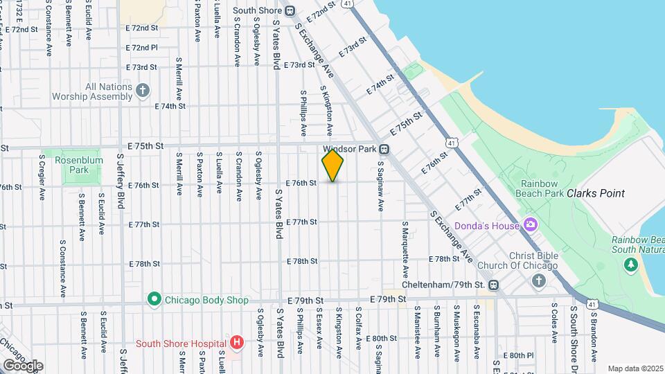 2520 E 77th St Map and Location Details
