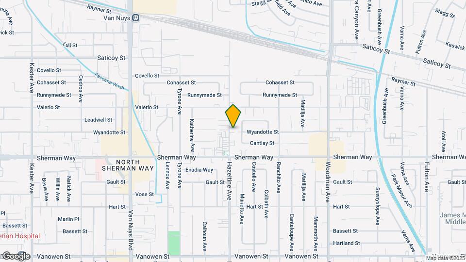 7300 Hazeltine Ave Map and Location Details