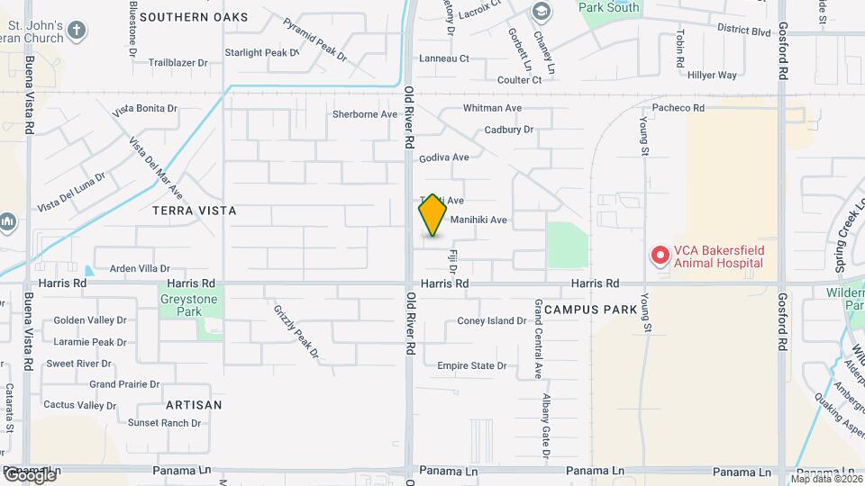 Charming 3-Bedroom Home in Southwest Bakersfield Map and Location Details