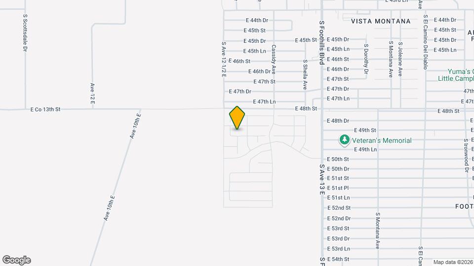 12558 E 49th Dr Map and Location Details