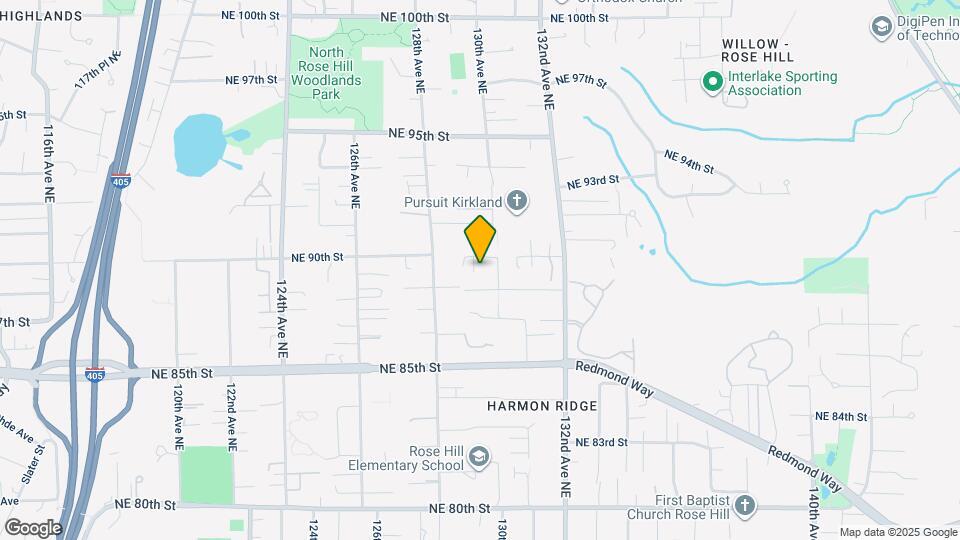 12905 NE 90th St Map and Location Details