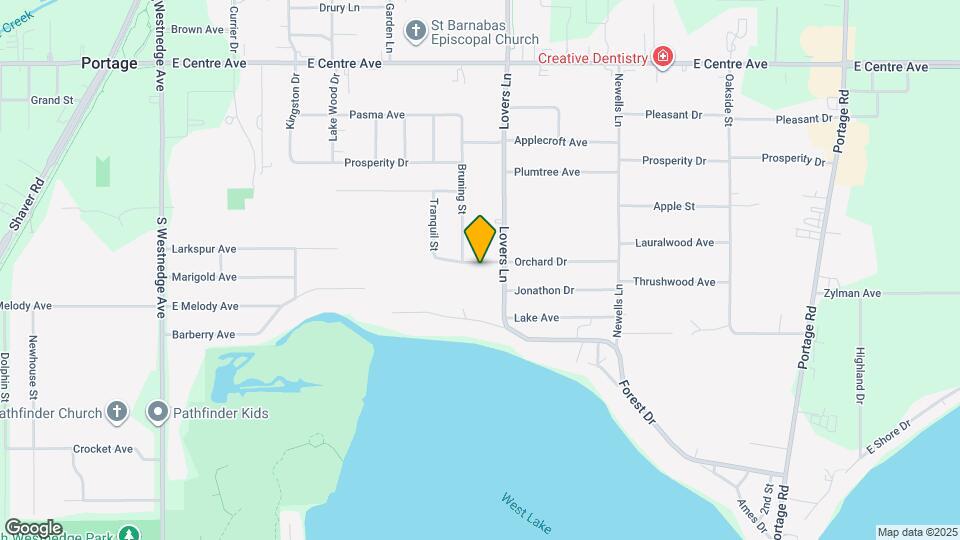 1202 Orchard Dr Map and Location Details