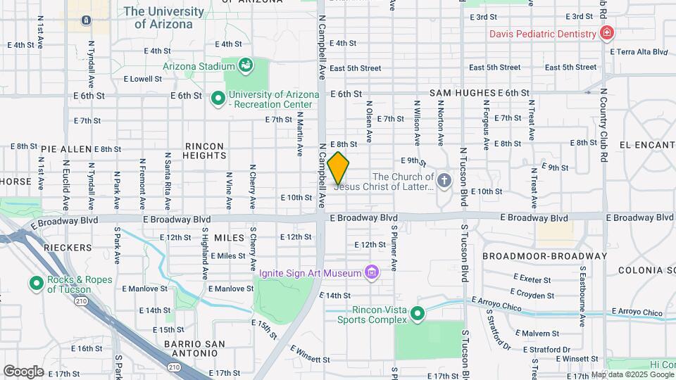 1927 E 10th St Mapa y Detalles de la Ubicación