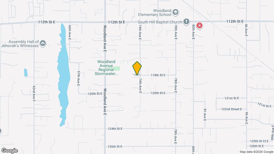 11802 74th Ave E Map and Location Details