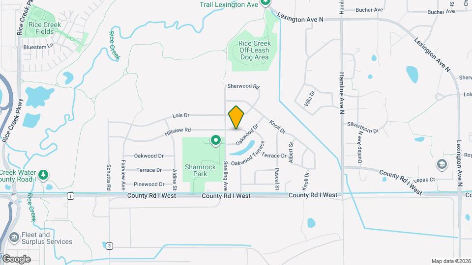 1556 Hillview Rd, Unit Lower level Map and Location Details